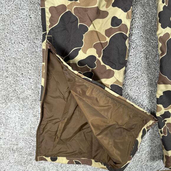 Vtg Columbia Pants Mens M Duck Frog Camouflage Zip Up Pull On Nylon Canvas - Picture 4 of 10